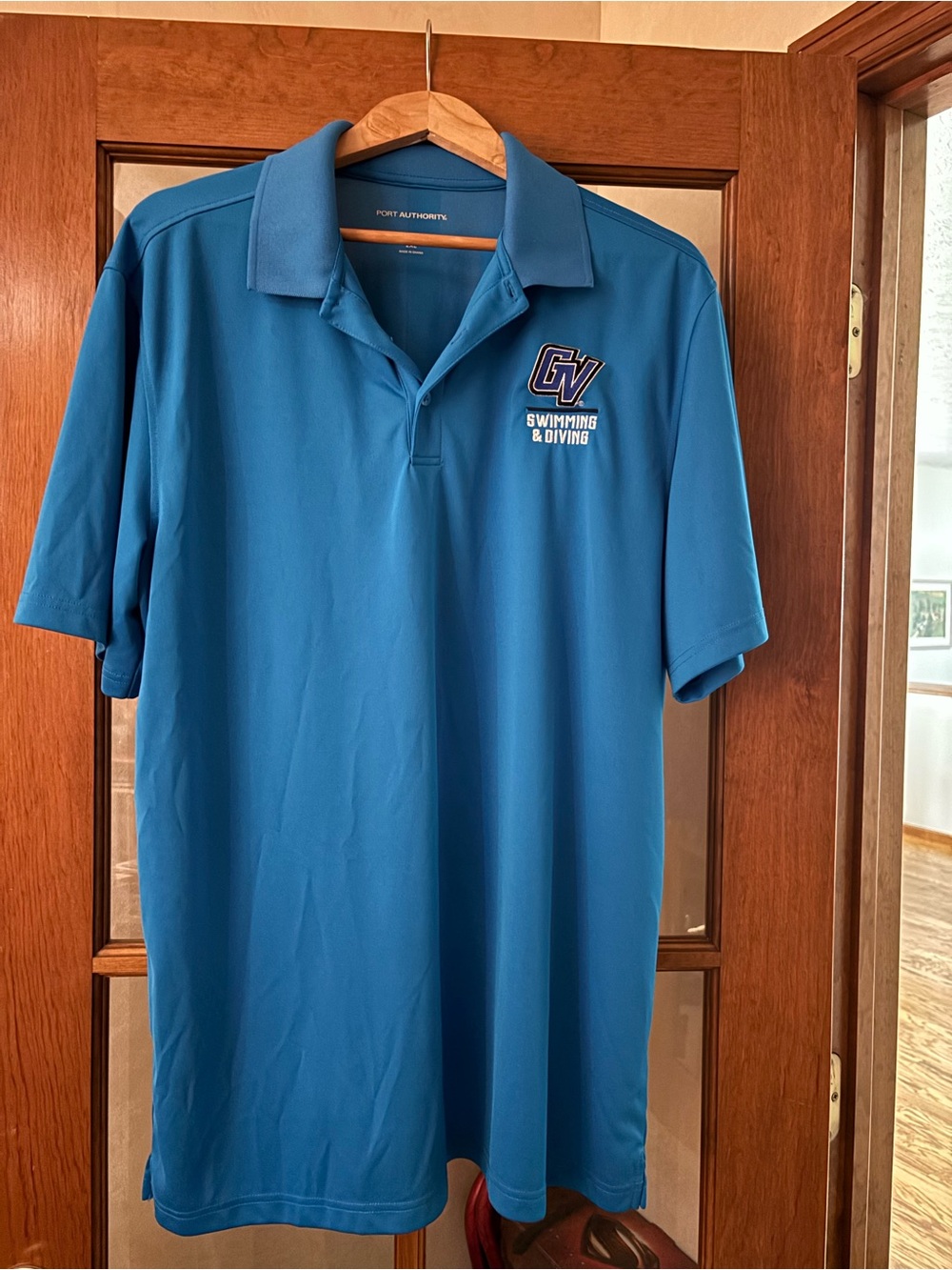 Port Authority Teal CV Swimming & Diving Performance Polo
